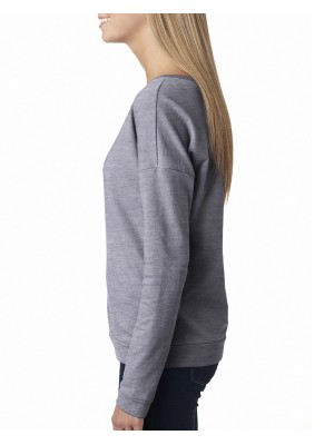NEXT LEVEL 6931 WOMEN'S FRENCH TERRY L/S SCOOP